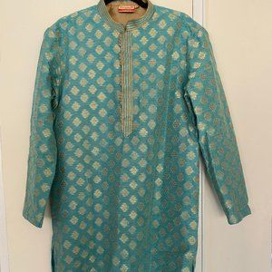 MAN KURTA - Turquoise- Size 38
